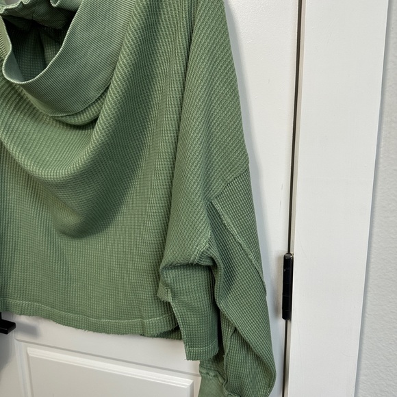 Free People WE THE FREE Women's Close To You Waffle Knit Top NWOT - Picture 4 of 7